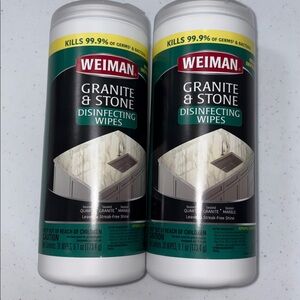 WEIMAN GRANITE & STONE DISINFECTING WIPES 2 Pack Brand New